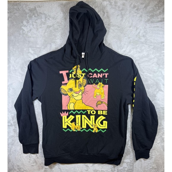 Disney Other - Disney Lion King Simba Hoodie Sweatshirt Mens XL I Just Can't Wait To Be King